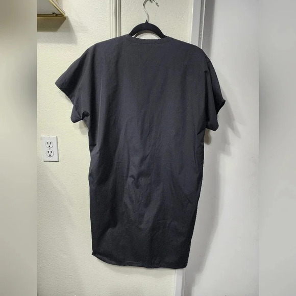 VINCE Classic Black Cotton Poplin Popover Dress - Size Small - Picture 2 of 8